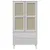 Produktbild 5 för Garderob SENJA rottinglook vit 90x55x175 cm massiv furu