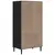 Produktbild 8 för Garderob SENJA rottinglook svart 90x55x175 cm massiv furu