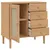 Produktbild 6 för Sidobord SENJA rottinglook brun 80x40x80 cm massiv furu