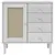 Produktbild 5 för Sidobord SENJA rottinglook vit 80x40x80 cm massiv furu