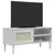 Produktbild 3 för Tv-bänk SENJA rottinglook vit 106x40x49 cm massiv furu
