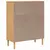 Produktbild 8 för Högskåp SENJA rottinglook brun 90x40x112 cm massiv furu