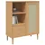 Produktbild 3 för Högskåp SENJA rottinglook brun 90x40x112 cm massiv furu