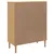 Produktbild 8 för Högskåp SENJA rottinglook brun 90x40x112 cm massiv furu