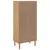 Produktbild 8 för Bokhylla SENJA rottinglook brun 60x35x130 cm massiv furu