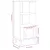 Produktbild 10 för Bokhylla SENJA rottinglook brun 60x35x130 cm massiv furu
