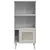Produktbild 5 för Bokhylla SENJA rottinglook vit 60x35x130 cm massiv furu