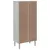 Produktbild 8 för Bokhylla SENJA rottinglook vit 60x35x130 cm massiv furu