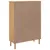 Produktbild 8 för Bokhylla SENJA rottinglook brun 90x35x130 cm massiv furu