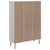 Produktbild 8 för Bokhylla SENJA rottinglook vit 90x35x130 cm massiv furu