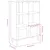 Produktbild 10 för Bokhylla SENJA rottinglook svart 90x35x130 cm massiv furu