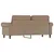 Produktbild 5 för 2-sitssoffa cappuccino 140 cm konstläder