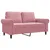 Produktbild 2 för Soffa 2-sits rosa 120 cm sammet