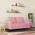 Produktbild 3 för Soffa 2-sits rosa 120 cm sammet