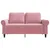 Produktbild 4 för Soffa 2-sits rosa 120 cm sammet