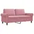 Produktbild 2 för Soffa 2-sits rosa 140 cm sammet
