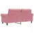 Produktbild 6 för Soffa 2-sits rosa 140 cm sammet