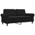 Produktbild 2 för Soffa 2-sits svart 140 cm sammet