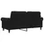 Produktbild 6 för Soffa 2-sits svart 140 cm sammet