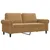 Produktbild 2 för Soffa 2-sits brun 140 cm sammet