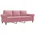 Produktbild 2 för 3-sitssoffa rosa 180 cm sammet