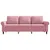 Produktbild 4 för 3-sitssoffa rosa 180 cm sammet