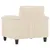 Produktbild 5 för Fåtölj beige 60 cm mikrofibertyg