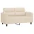 Produktbild 2 för 2-sitssoffa Beige 120 cm mikrofibertyg