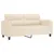 Produktbild 2 för 2-sitssoffa Beige 140 cm mikrofibertyg