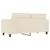 Produktbild 5 för 2-sitssoffa Beige 140 cm mikrofibertyg