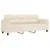 Produktbild 2 för 3-sitssoffa Beige 180 cm mikrofibertyg