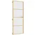Produktbild 2 för Innerdörr guld 76x201,5 cm härdat glas och aluminium slim