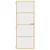 Produktbild 3 för Innerdörr guld 76x201,5 cm härdat glas och aluminium slim