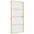 Produktbild 2 för Innerdörr guld 93x201,5 cm härdat glas och aluminium slim