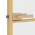 Produktbild 6 för Innerdörr guld 93x201,5 cm härdat glas och aluminium slim