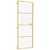 Produktbild 2 för Innerdörr guld 76x201,5 cm härdat glas och aluminium slim