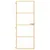 Produktbild 3 för Innerdörr guld 76x201,5 cm härdat glas och aluminium slim