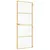 Produktbild 5 för Innerdörr guld 76x201,5 cm härdat glas och aluminium slim