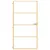 Produktbild 3 för Innerdörr guld 102,5x201,5 cm härdat glas och aluminium slim