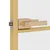 Produktbild 6 för Innerdörr guld 76x201,5 cm härdat glas och aluminium slim
