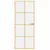Produktbild 3 för Innerdörr guld 83x201,5 cm härdat glas och aluminium slim