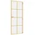 Produktbild 5 för Innerdörr guld 83x201,5 cm härdat glas och aluminium slim
