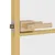 Produktbild 6 för Innerdörr guld 83x201,5 cm härdat glas och aluminium slim