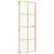 Produktbild 2 för Innerdörr guld 76x201,5 cm härdat glas och aluminium slim