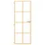Produktbild 3 för Innerdörr guld 76x201,5 cm härdat glas och aluminium slim