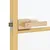 Produktbild 6 för Innerdörr guld 76x201,5 cm härdat glas och aluminium slim