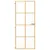 Produktbild 3 för Innerdörr guld 83x201,5 cm härdat glas och aluminium slim