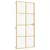 Produktbild 3 för Innerdörr guld 93x201,5 cm härdat glas och aluminium slim