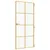 Produktbild 5 för Innerdörr guld 93x201,5 cm härdat glas och aluminium slim