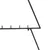 Produktbild 6 för Julgran i metall svart 125 cm